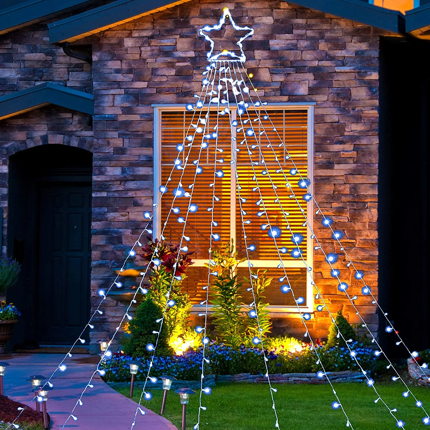 335 LED Tree Decoration Star Lights, White 9 335 LED Tree Decoration Star Lights, White - Image 7