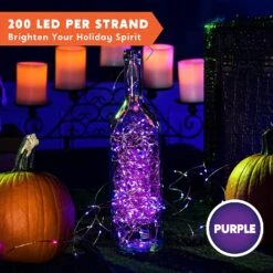 66 Ft 200 Count Purple Copper LED Light -Joiedomi 91VWx0zyBsL. AC SL1500
