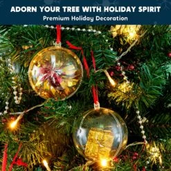 20Pcs Clear Plastic Ball Ornaments 2.76in -Joiedomi 91WIPQsR0zL. AC SL1500