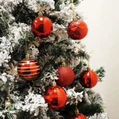 34 Pcs Christmas Ball Ornaments (Red) 10 34 Pcs Christmas Ball Ornaments (Red) -Joiedomi 91XBrXTL bL. AC SL1500