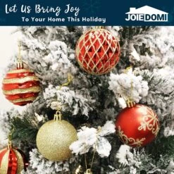 36 Pieces Red And Gold Christmas Ornaments -Joiedomi 91XwPPst dL. AC SL1500