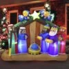 Large Nativity Scene With Angels Inflatable (6 Ft) -Joiedomi 91Ya68d BmL. AC SL1500