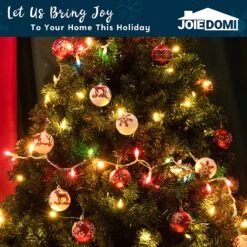 60mm Deluxe Christmas Ball Ornaments (Red & White), 24 Pcs -Joiedomi 91 eh 4latL. AC SL1500