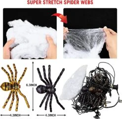 59" Orange & Purple Spider Kight-up Web -Joiedomi 91aQZaixIfL. AC SL1500