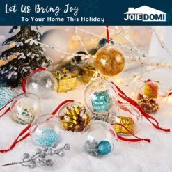 20Pcs Clear Plastic Ball Ornaments 2.76in -Joiedomi 91bTfGO3IaL. AC SL1500