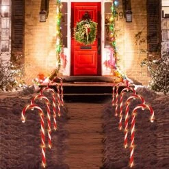 Christmas Candy Cane Pathway Markers -Joiedomi 91cmdeeI5aL. AC SL1500