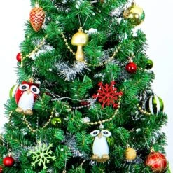 90 Pcs Christmas Ornaments With Owl - Red, Green & Gold -Joiedomi 91dUnVGJBOL. AC SL1500