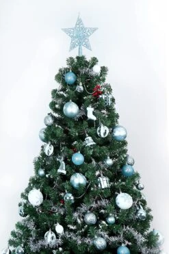 112 Pcs Baby Blue & White Christmas Assorted Ornaments With A Star Tree Topper -Joiedomi 91dvhrwjxbL. AC SL1500