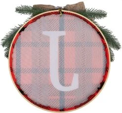 Christmas Joy Sign Buffalo Plaid Wreath -Joiedomi 91e9NUaEqjL. AC SL1500