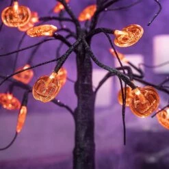 LED Spooky Tree Orange Pumpkin - 1.5ft -Joiedomi 91hFTl8b WL. AC SL1500