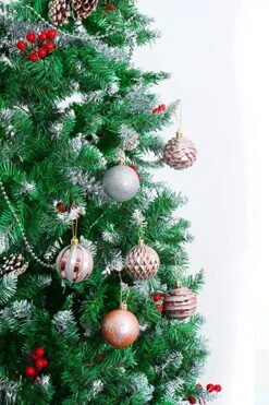 Rose Gold & Silver Christmas Ball Ornaments 36 Pcs -Joiedomi 91hhgQ5GJoL. AC SY879