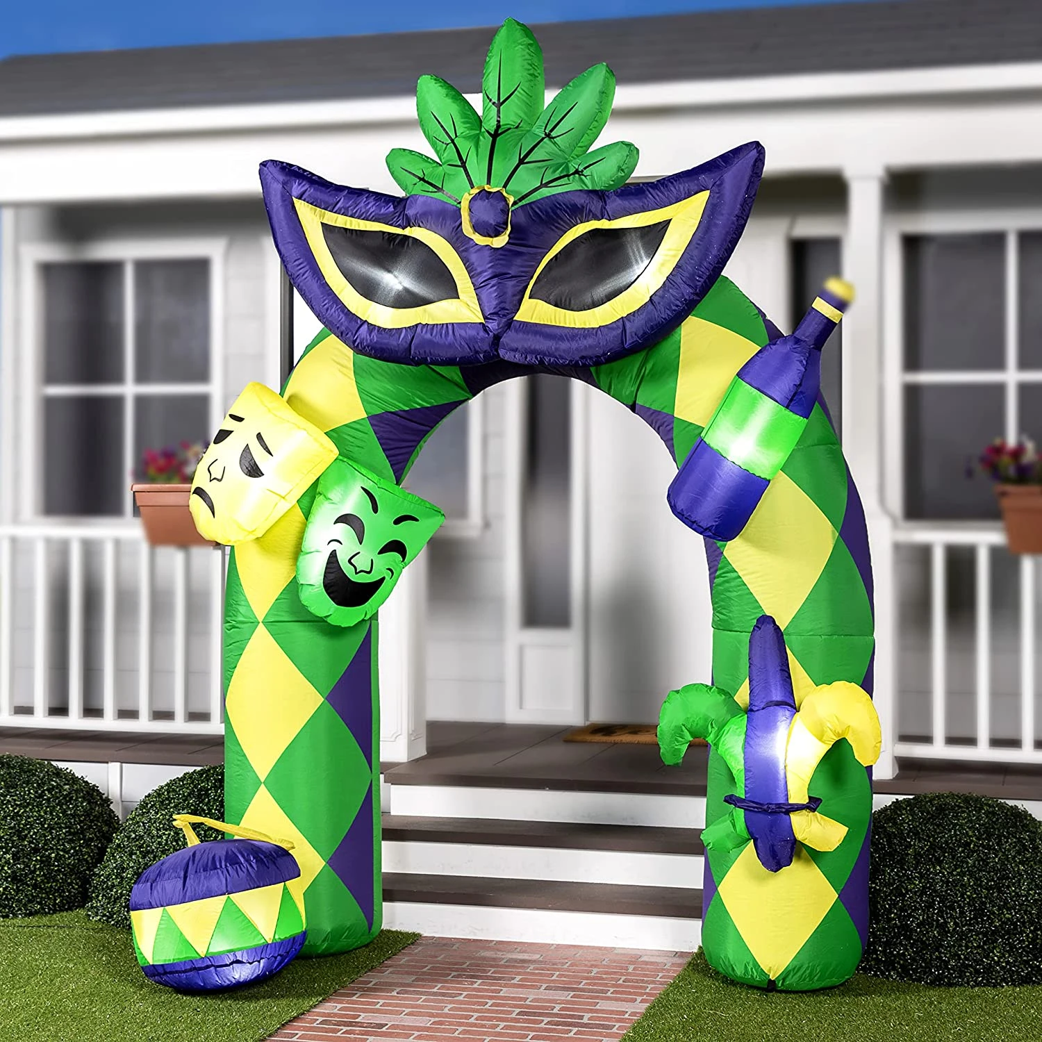 Mardi Gras Inflatable Yard Decoration 5 Mardi Gras Inflatable Yard Decoration - Image 3