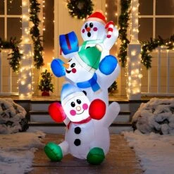 Large Snowman Inflatable (6 Ft) -Joiedomi 91l Nyw50L. AC SL1500