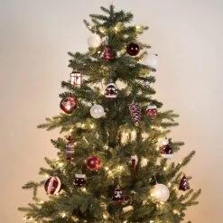 81 Pcs Assorted Shape Christmas Ornaments (Red&White) -Joiedomi 91la7eETIQL. AC SL1500