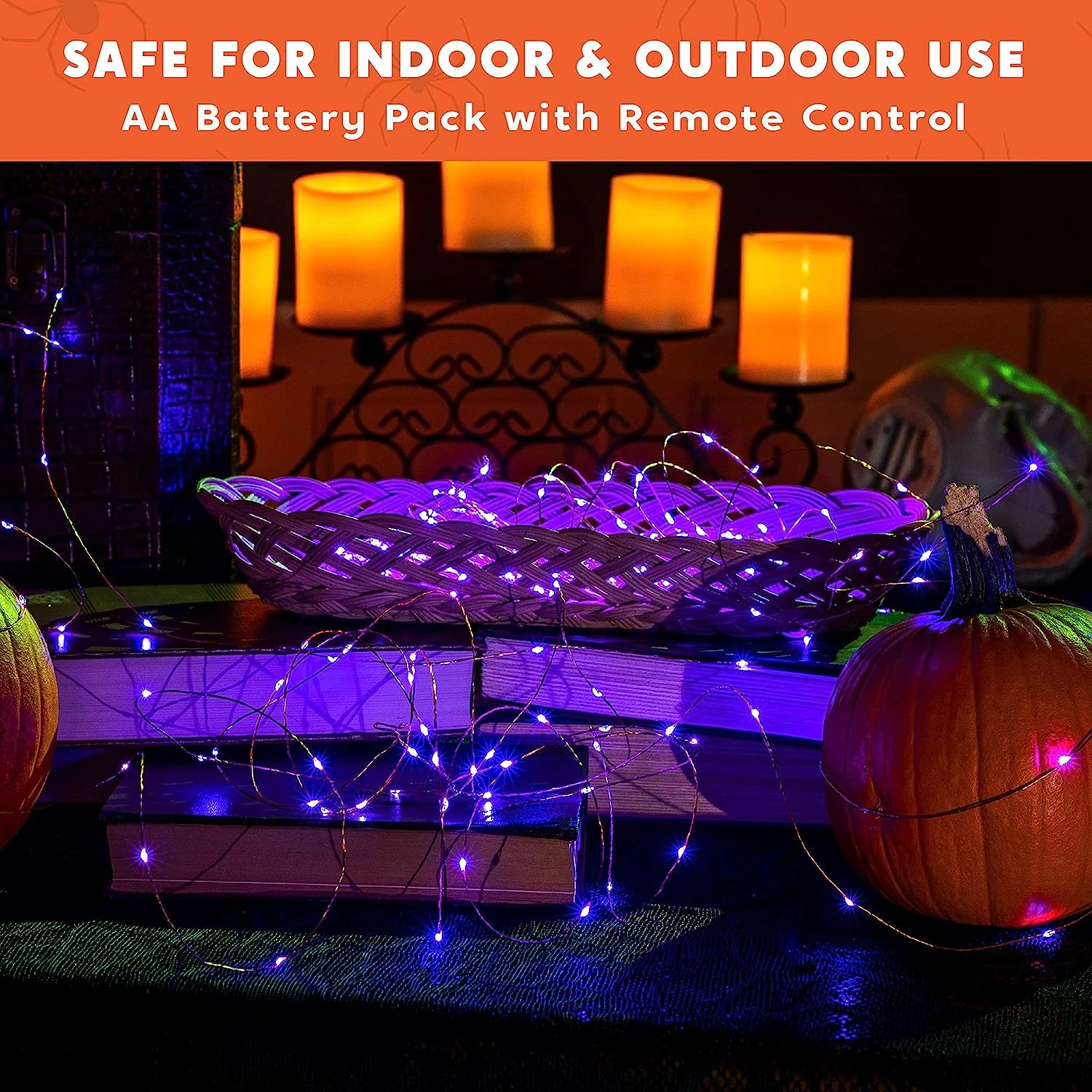 33 Ft 100 Count Purple Copper LED Light 8 33 Ft 100 Count Purple Copper LED Light - Image 6