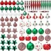 76Pcs Red & Green Christmas Ornaments Assorted Style -Joiedomi 91m HG1CmJL. AC SL1500