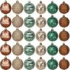 6CM Christmas Ornaments Assorted Design Green & Gold 30 Pcs -Joiedomi 91oJiurmWwL. AC SL1500