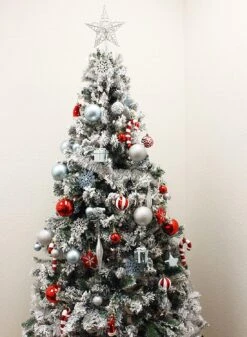 132 Pcs Red, Blue, And Silver Christmas Ornaments 17 132 Pcs Red, Blue, And Silver Christmas Ornaments -Joiedomi 91oiuoEBfKL. AC SL1500