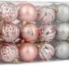 Rose Gold & Silver Christmas Ball Ornaments 36 Pcs -Joiedomi 91oob9v nhL. AC SX679