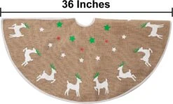 36in Burlap Reindeer Tree Skirt -Joiedomi 91q0sU6sMQL. AC SL1500