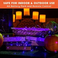 66 Ft 200 Count Purple Copper LED Light -Joiedomi 91q5adbRl L. AC SL1500