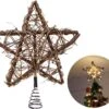 50 LED Rattan Star Tree Topper -Joiedomi 91qBprBNhsL. AC SL1500