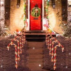 Christmas Candy Cane Pathway Markers Lights -Joiedomi 91rm3oVYm4L. AC SL1500