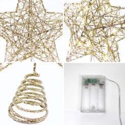 Gold Glitter Star Tree Topper -Joiedomi 91tIPKly2eL. AC SL1500