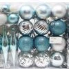 110 Pcs Blue, White, And Silver Christmas Ornaments 2 110 Pcs Blue, White, And Silver Christmas Ornaments -Joiedomi 91tg3ZICKTL. AC SL1500