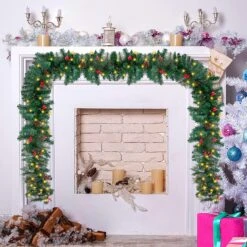 Artificial Christmas Garland Prelit -Joiedomi 91viFbqb96L. AC SL1500