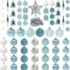 71 Pcs Assorted Ornaments, Blue And White 1 71 Pcs Assorted Ornaments, Blue And White -Joiedomi 91vp8Nr8TgL. AC SL1500
