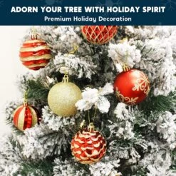 36 Pieces Red And Gold Christmas Ornaments -Joiedomi 91vukkGwgaL. AC SL1500