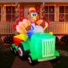 8 FT Inflatable Turkey Driving Car 1 8 FT Inflatable Turkey Driving Car -Joiedomi 91wkqwYd43L. AC SL1500