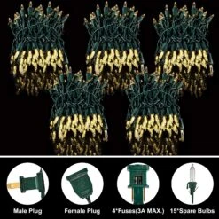 5 Set Of 150 Count String Lights - 38.7 FT 14 5 Set Of 150 Count String Lights - 38.7 FT -Joiedomi 91zOlhs3bzL. AC SL1500