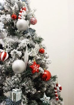 132 Pcs Red, Blue, And Silver Christmas Ornaments 14 132 Pcs Red, Blue, And Silver Christmas Ornaments -Joiedomi 91zSN8JkKYL. AC SL1500