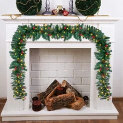 Artificial Christmas Garland Prelit -Joiedomi 91zWEsA8OVL. AC SL1500