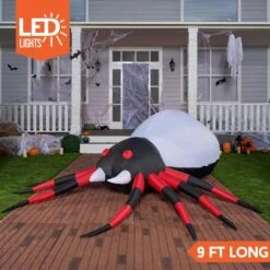 9ft Halloween Inflatable Spider With Rotating Colorful Light 11 9ft Halloween Inflatable Spider With Rotating Colorful Light -Joiedomi 9ftHalloweenInflatableSpiderwithRotatingColorfulLight 6
