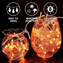 108.6 FT Orange LED String Lights 14 108.6 FT Orange LED String Lights -Joiedomi A10xDZ0AjRL. AC SL1500