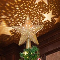 Gold Star Tree Topper With Yellow Star Projector Lights 10 Gold Star Tree Topper With Yellow Star Projector Lights -Joiedomi A1Aob6clREL. AC SL1500