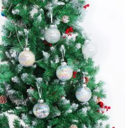 24Pcs Chrome Plastic Clear Ball Ornaments With Filling -Joiedomi A1BfJ uQQRL. AC SL1500 1