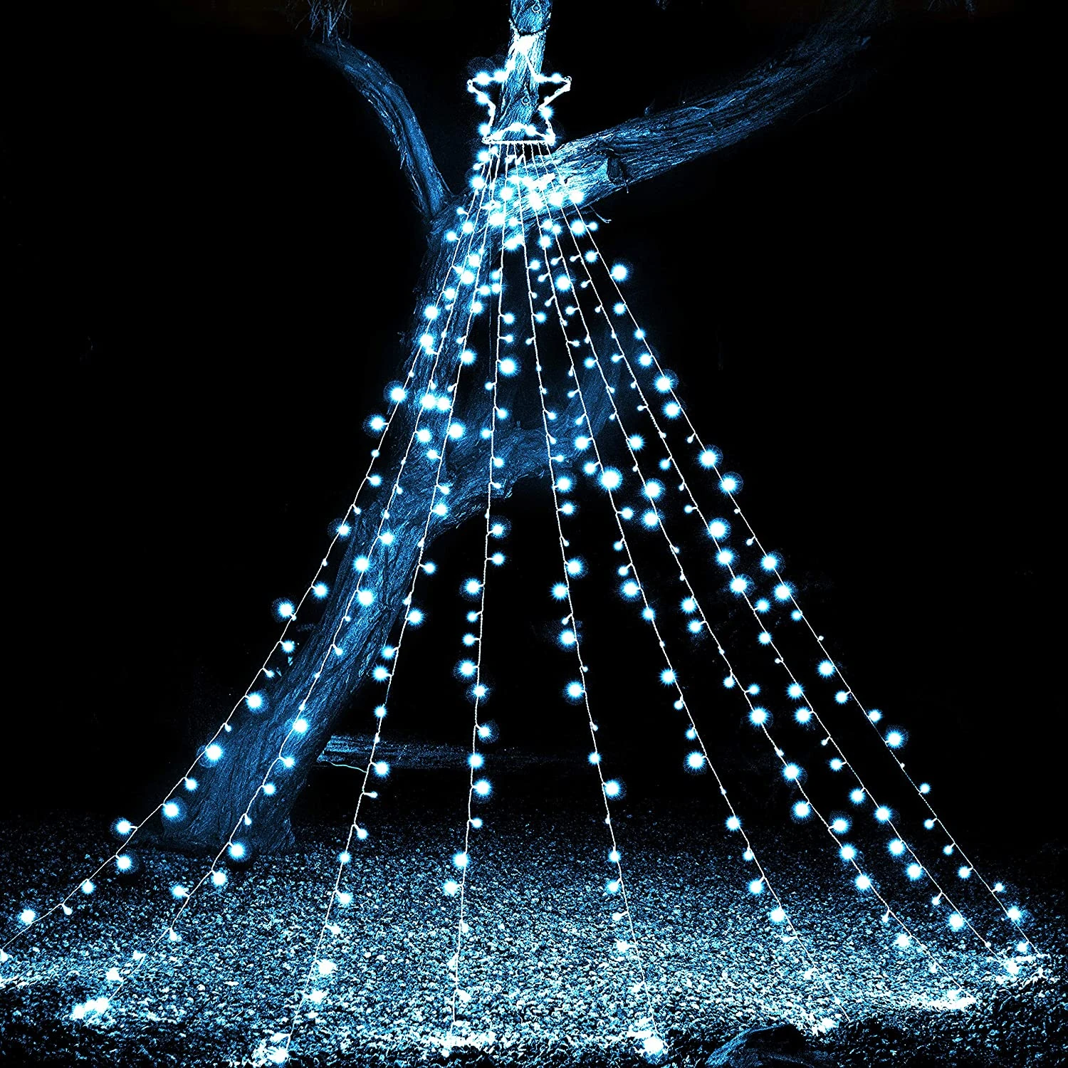 335 LED Tree Decoration Star Lights, White 3 335 LED Tree Decoration Star Lights, White