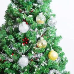 24Pcs Gold Plastic Clear Ball Ornaments With Filling -Joiedomi A1lwQlmhYFL. AC SL1500