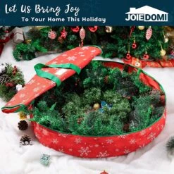 Snowflake Patterned Christmas Wreath Oxford Storage Bag (Red) -Joiedomi A1qI6OYEtgL. AC SL1500 1
