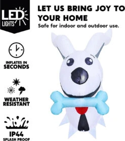 Joiedomi 3.5 FT Halloween Inflatable Dog Broke Out From Window -Joiedomi Joiedomi3.5FTHalloweenInflatableDogBrokeOutfromWindow 3