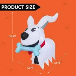 Joiedomi 3.5 FT Halloween Inflatable Dog Broke Out From Window -Joiedomi Joiedomi3.5FTHalloweenInflatableDogBrokeOutfromWindow 5