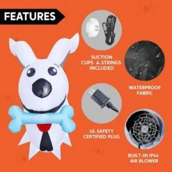 Joiedomi 3.5 FT Halloween Inflatable Dog Broke Out From Window -Joiedomi Joiedomi3.5FTHalloweenInflatableDogBrokeOutfromWindow 6