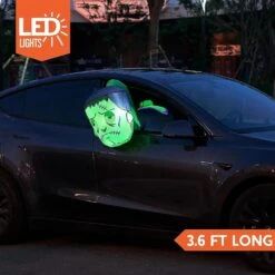 3.6ft LED Green Zombie Halloween Inflatable -Joiedomi Joiedomi3.6ftLEDGreenZombieHalloweenInflatable 2