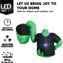 3.6ft LED Green Zombie Halloween Inflatable -Joiedomi Joiedomi3.6ftLEDGreenZombieHalloweenInflatable 4