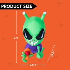 Joiedomi 4.5 FT Halloween Inflatable Alien Window Breaker With Built-in LED 13 Joiedomi 4.5 FT Halloween Inflatable Alien Window Breaker With Built-in LED -Joiedomi Joiedomi4.5FTHalloweenInflatableAlienWindowBreakerwithBuilt inLED 4