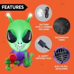Joiedomi 4.5 FT Halloween Inflatable Alien Window Breaker With Built-in LED 14 Joiedomi 4.5 FT Halloween Inflatable Alien Window Breaker With Built-in LED -Joiedomi Joiedomi4.5FTHalloweenInflatableAlienWindowBreakerwithBuilt inLED 5
